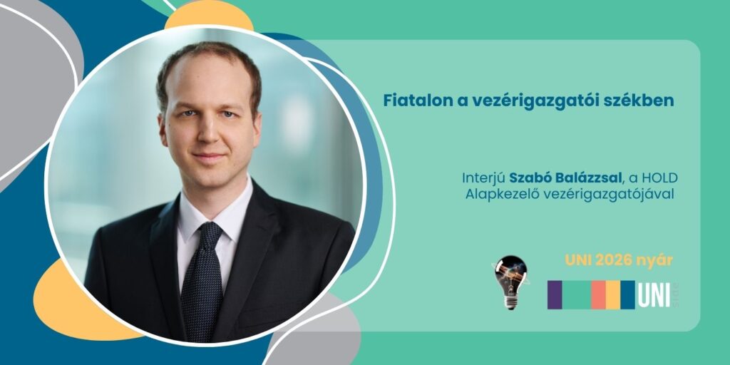 Fiatalon a vezérigazgatói székben – interjú Szabó Balázzsal, a HOLD Alapkezelő vezérigazgatójával